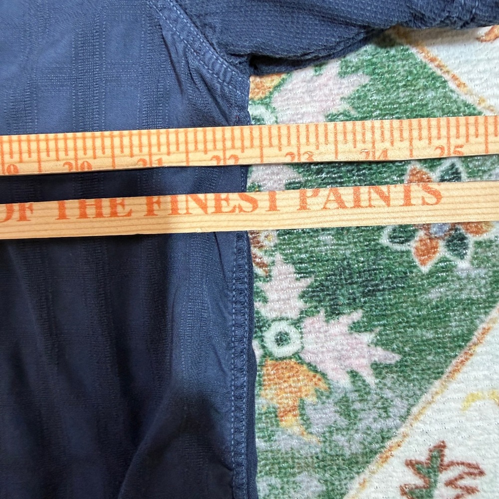 TOMMY JEANS Mens Size XL Dark Navy Blue Short Sleeve Button Up Shirt - Picture 3 of 3